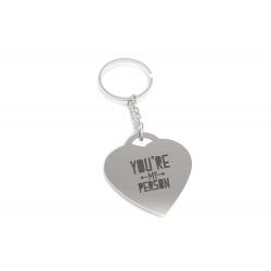 You are My Person Both Side Arrow Key Chain Heart Shaped Key Ring Gift